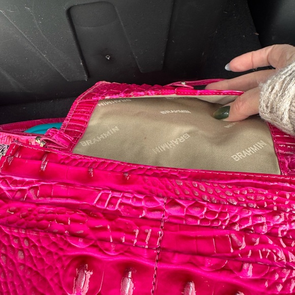 Brahmin Minuette Pink Leather Crossbody Bag - Picture 11 of 14